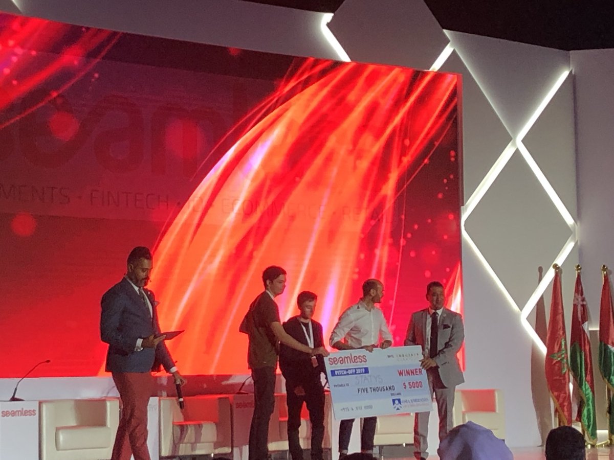 A massive congratulations to <a href="/statys_ai/">Statys</a> for taking away the grand prize at the <a href="/OmaEmirates/">OMA Emirates</a> sponsored Pitch-offs! 🎉🎉🎉 #SeamlessDXB