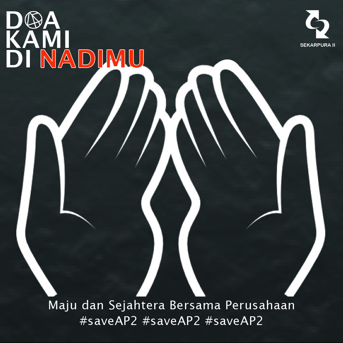 yudiesokcool88's tweet photo. Do'a kami di nadimu.
Maju sejahtera bersama perusahaan.
#saveAP2 #BUMNJanganHianatiRakyat
#bumnhadiruntuknegeri https://t.co/8mkjW1kvGU