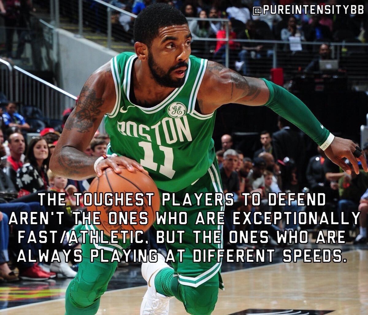 PureIntensityBB's tweet photo. The toughest players to defend aren't the ones who are exceptionally fast/athletic, but the ones who are always playing at different speeds. https://t.co/40SUodZTqL