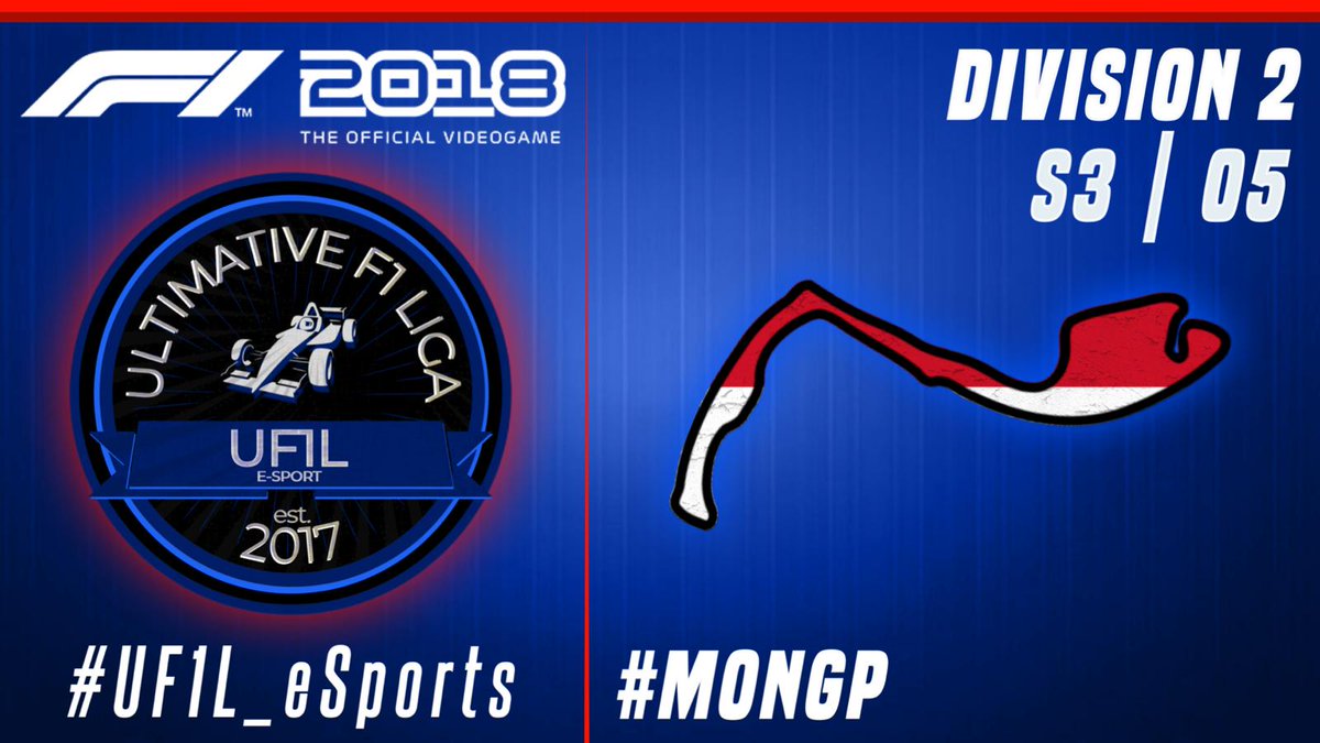 UFL_ESPORTS's tweet photo. 🏁 Raceday Division 2 und 3 🏁

#F1Esports #racing #live auf #YouTube ‼

🔴 Division 2 / 19 Uhr 
🔴 Division 3 / 20 45 Uhr 
🎥 #livestream https://t.co/B0kwEClWz3

@Formula1game #GermanMediaRT #StreamerNetwork #StreamAcademy #StreamSupportGermany #Gaming #PS4live #MonGP #BELGP https://t.co/KiPT2QanEc