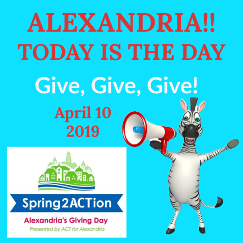 Please Help the Charities that you can today to support #Spring2Action, #ActforAlexandria!!