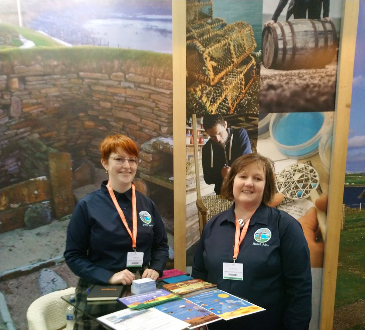 Our manager Hazel and orkney heritage tours coordinator are in Glasgow today at #VisitScotExpo