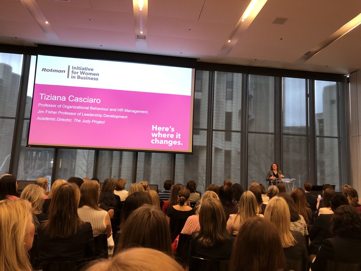 At the launch of #CollectiveWisdom with Prof Tiziana Casciaro speaking about the modern leader, who sets the stage for others’ performance vs dragging them along. And how women can succeed in this modern world, because of who we are. <a href="/RotmanWomen/">Rotman Initiative for Women in Business</a>
