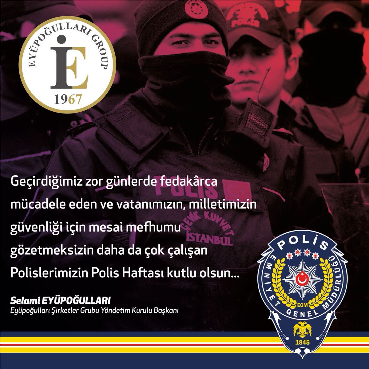 Türk Polis Teşkilatı'nın 
174. kuruluş yılı kutlu olsun.

 #PolisTeşkilatı174Yaşında