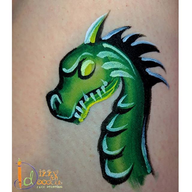 Dragon Face Paint Easy