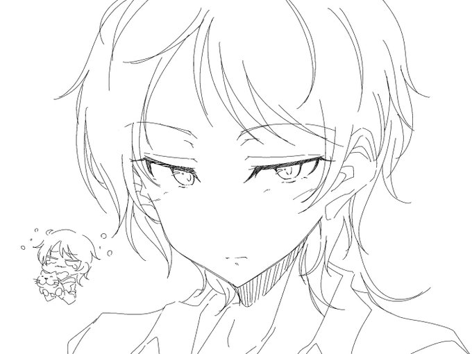 知人に和久井さんを描いてもらった。 