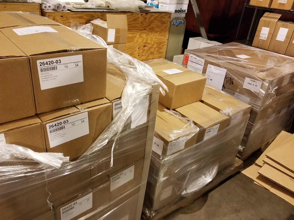 bryanshaffer's tweet image. When your on-campus pre-pub sale of 2 new Purdue history books to the various fundraiser/alumni offices goes exceedingly well &amp;amp; you are inundated with 3 pallets and over 4500lbs of books. #GoodProblem #ReadUP