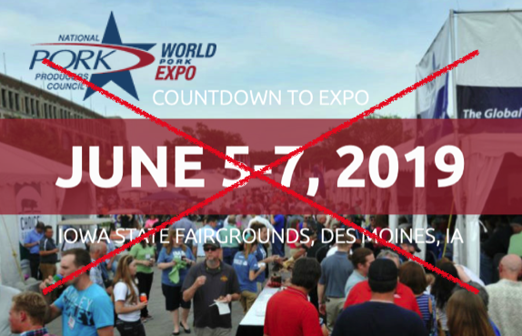 commodityweek's tweet photo. AFRICAN SWINE FEVER

The @NPPC board of directors has canceled the 2019 World Pork Expo. @NPPCWPX is held each June in Des Moines, IA. It attracts 20,000 visitors including individuals from ASF-positive regions of the globe. The measure was taken to protect the U.S. hog herd. https://t.co/WtaTa7FHUv