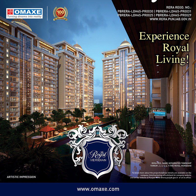 Royal Meridian by Omaxe group where every day is a celebration, where every moment is Jubilant.

#Omaxe #OmaxeLtd #OmaxeLimited #OmaxeinLudhiana #Ludhiana