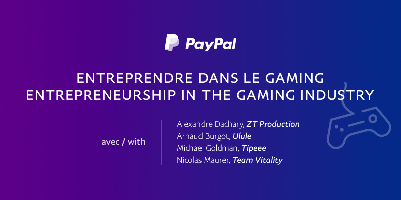 joinstationf's tweet photo. Interested in pursuing Entrepreneurship in Gaming? Gain advice from passionate experts and entrepreneurs including ZT Production, @ulule, @Tipeee_Officiel and @TeamVitality at STATION F tomorrow! Register with password "PAYPAL1004" 🎮 https://t.co/AsAwJMAAgo https://t.co/BUa7Dcy0n8