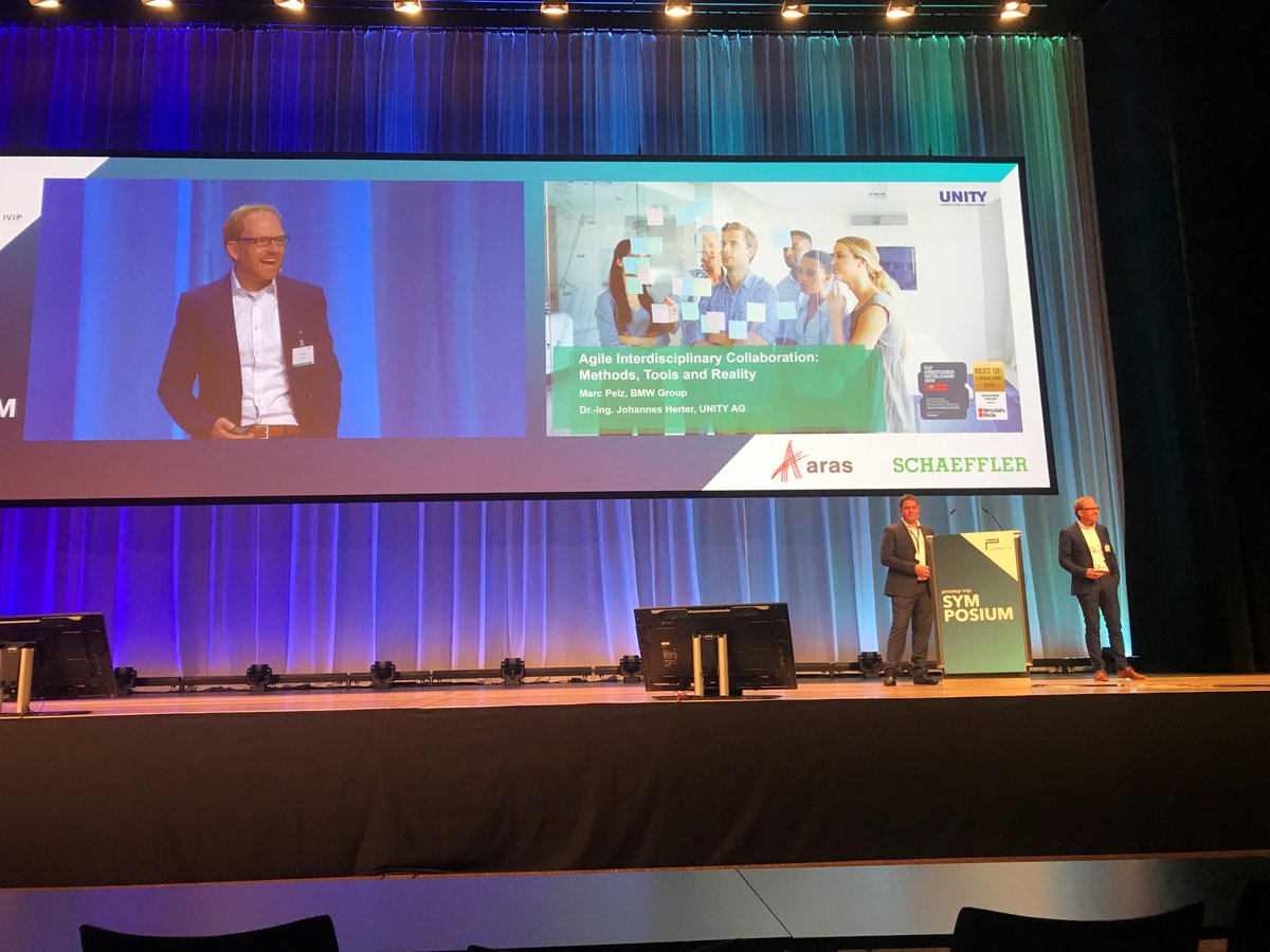 ConsultingUNITY's tweet image. UNITY ist auf dem #prostepivip #Symposium mittendrin statt nur dabei: Gerade hält Dr. Johannes Herter, Manager bei UNITY, zusammen mit Marc Pelz von @BMW einen Vortrag über „#Agile interdisziplinäre #Zusammenarbeit: Methoden, Werkzeuge und Praxis“. 
#bmw #plm @ProSTEP_iViP