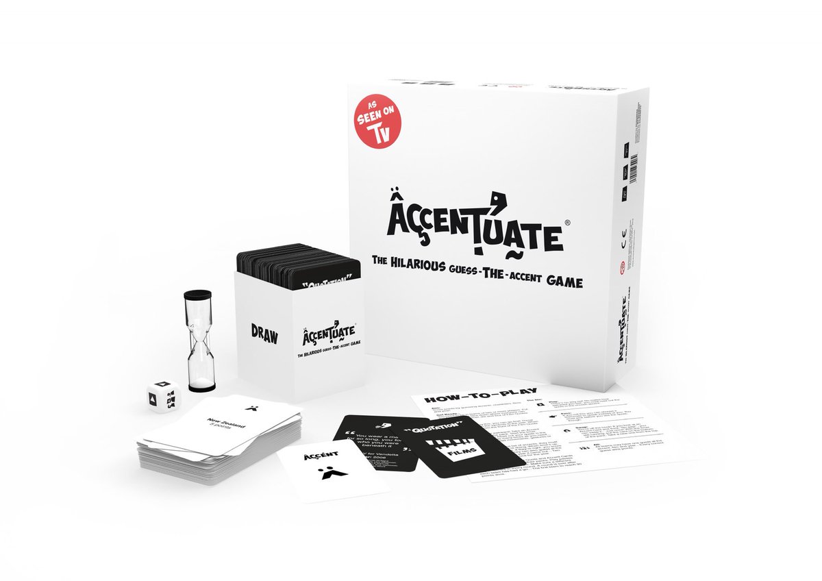 It is all about #accents on the <a href="/JeremyVineOn5/">Jeremy Vine & Daytime on 5</a> show this morning, our favourite subject! They are what make the hilarity of <a href="/AccentuateGame/">Accentuate</a> come to life. Embrace your accent don’t change it #jeremyvine #funwithaccents #accent #loveaccents #games #cardgames