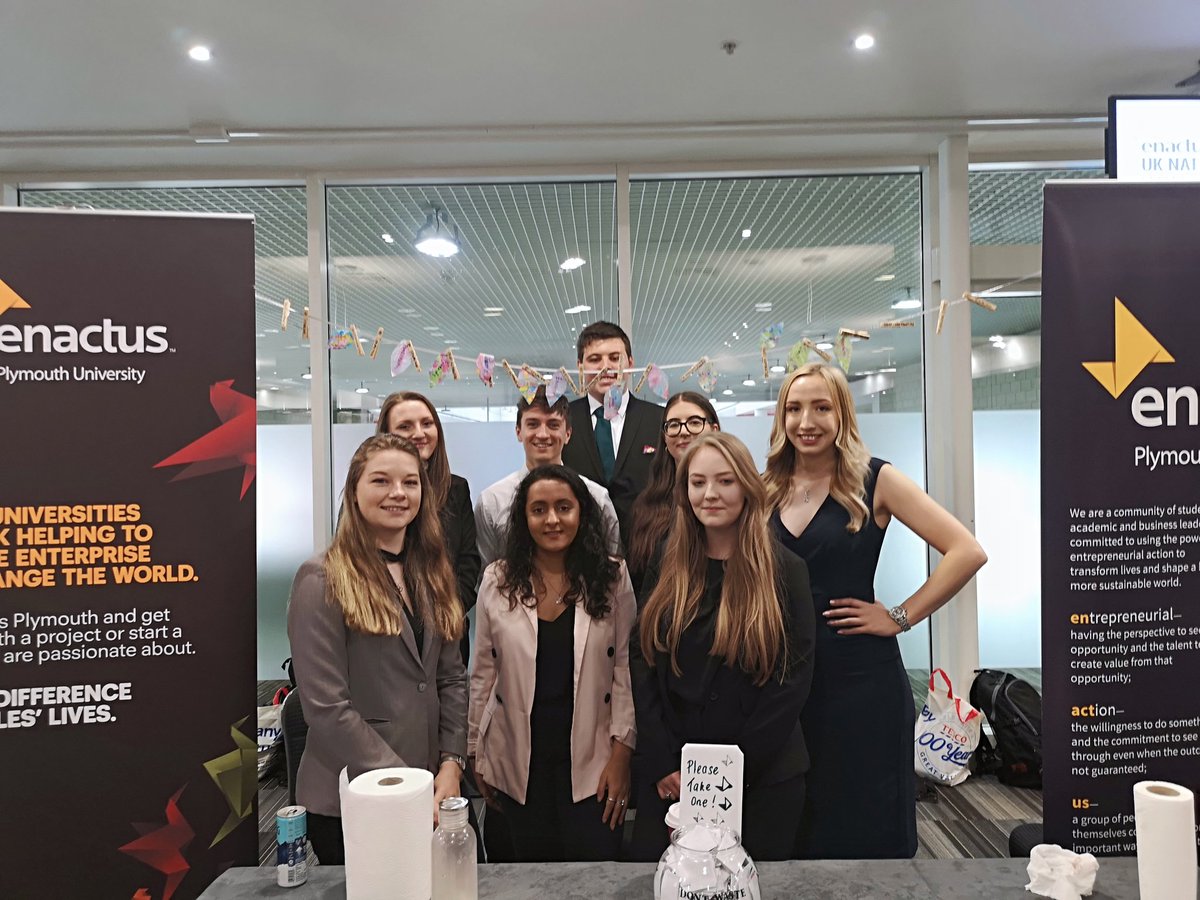 Our team did an amazing job representing <a href="/PlymUni/">University of Plymouth</a> at the #EnactusUKNationals at the quarter finals and project exhibition! So much time and hard work went into this and we are all incredibly proud 👊✨ #WeAllWin #NextGenLeaders