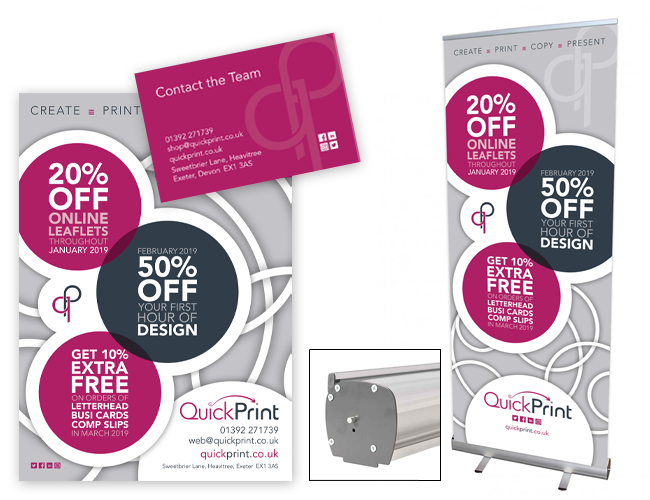 QuickPrintUK's tweet photo. Get set for the Big Event…
Order our April Event Package Offer - a ready-to-go bundle including Roll-up #Banner, #BusinessCards & #Leaflets at a special discount price of £175!
https://t.co/QI9dP9GDpl *Plus VAT as applicable
#GraphicDesign #PrintBundle #SpecialOffer https://t.co/MzoCxcCaXm