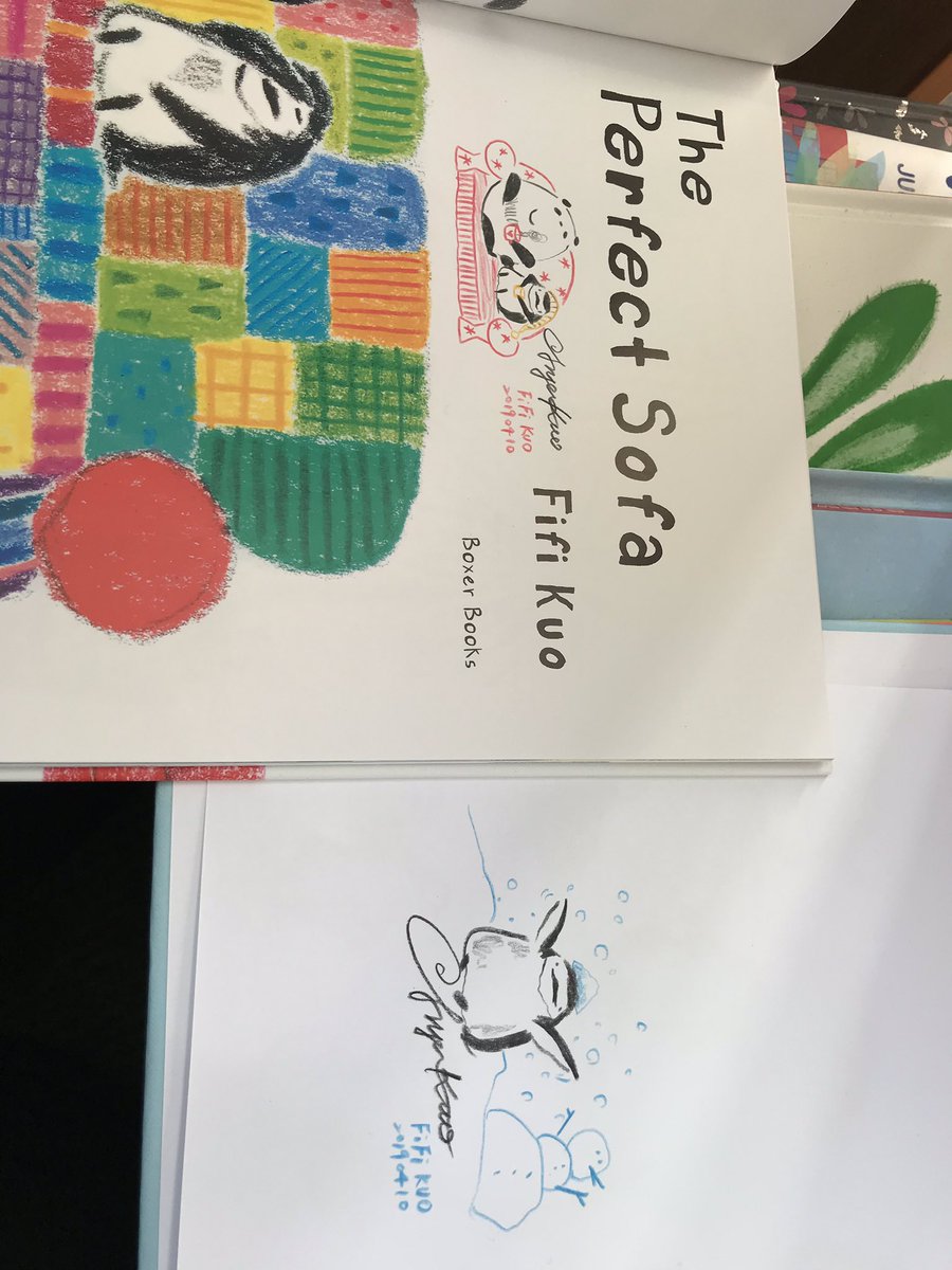 CJ_Gajjar28's tweet photo. First stop in @fifikuoillustr1 tour at @NewhamBookshop and have already made her #FirstSale @BoxerBooks @bouncemarketing #PerfectSofa #ICanFly #Illustrator https://t.co/vtONtzbUpe
