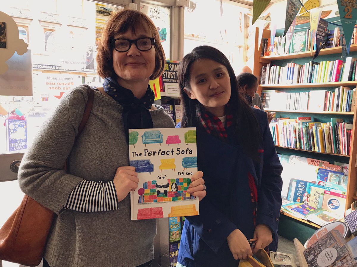 CJ_Gajjar28's tweet photo. First stop in @fifikuoillustr1 tour at @NewhamBookshop and have already made her #FirstSale @BoxerBooks @bouncemarketing #PerfectSofa #ICanFly #Illustrator https://t.co/vtONtzbUpe