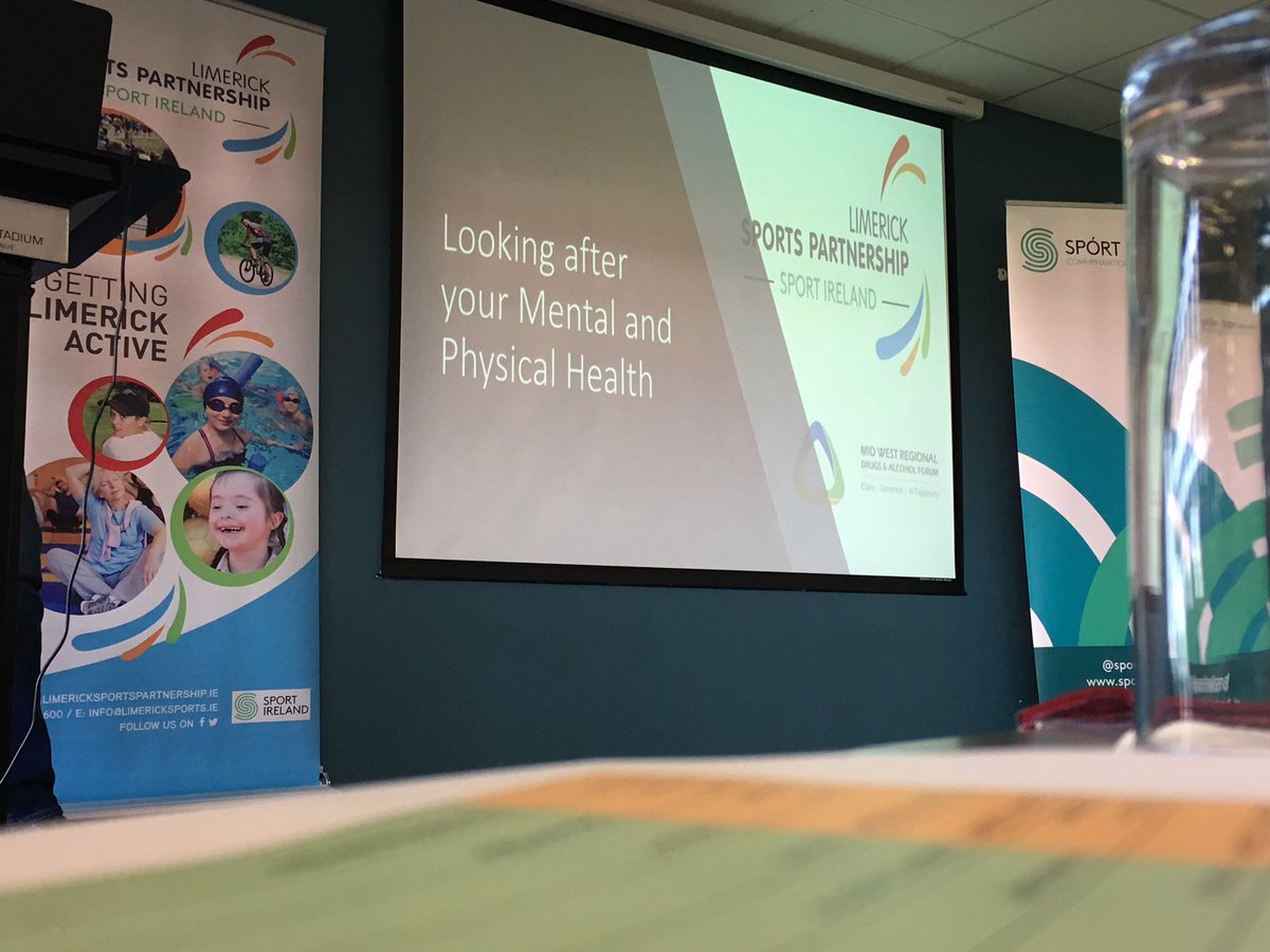 Exciting day..delighted to be attending @Limericksports  seminar highlighting the link between mental and physical health.. #drugeducation #alcoholeducation #postprimary #limerick