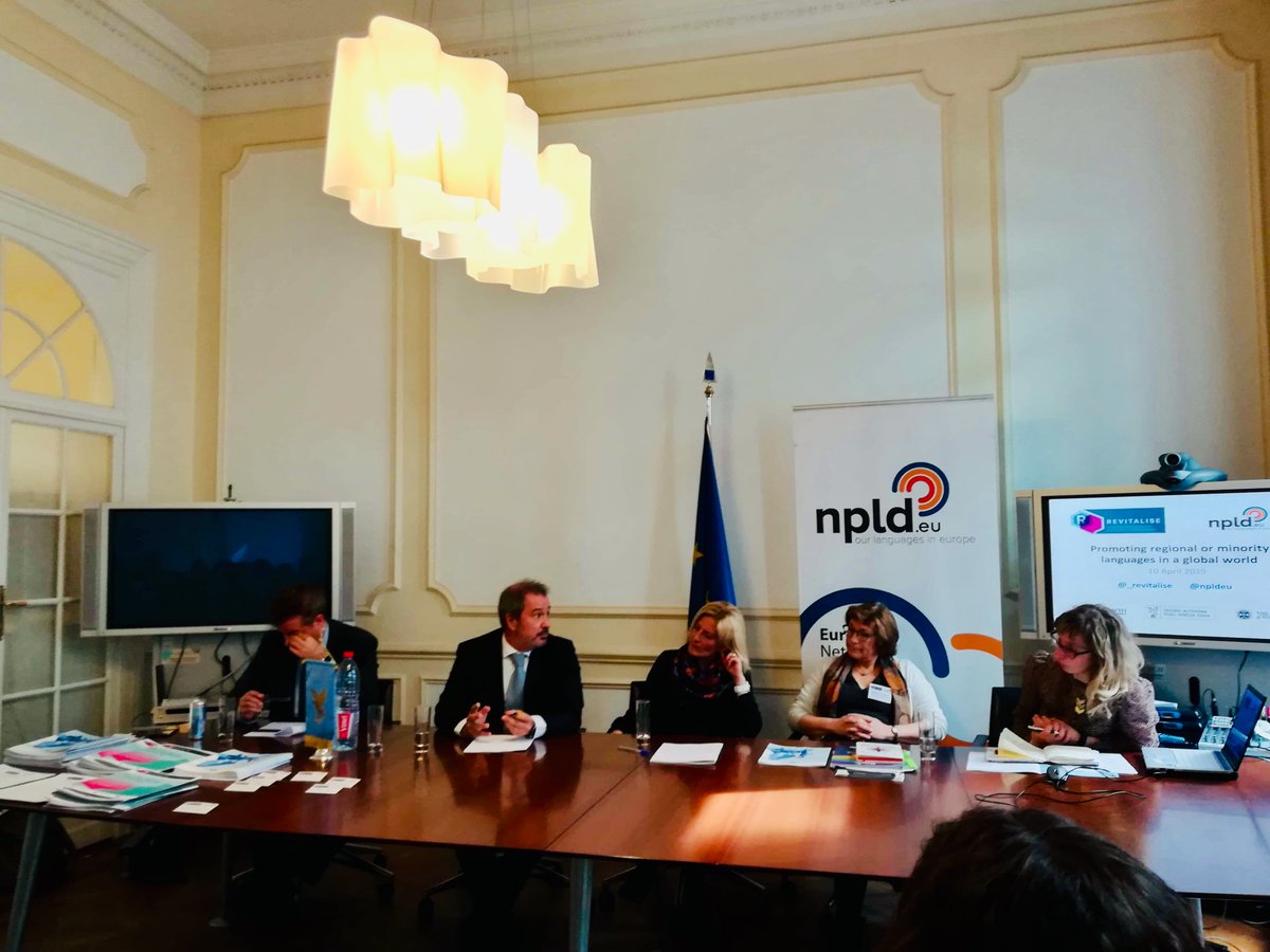 GreenlandEU's tweet image. Greenland Representation in Brussels is participating at the conference &quot;Promoting regional or minority languages in a global world&quot;.
#revitalise #languagerevitalisation #bestpractices #minoritylanguages #linguisticdiversity @_revitalise @npldeu