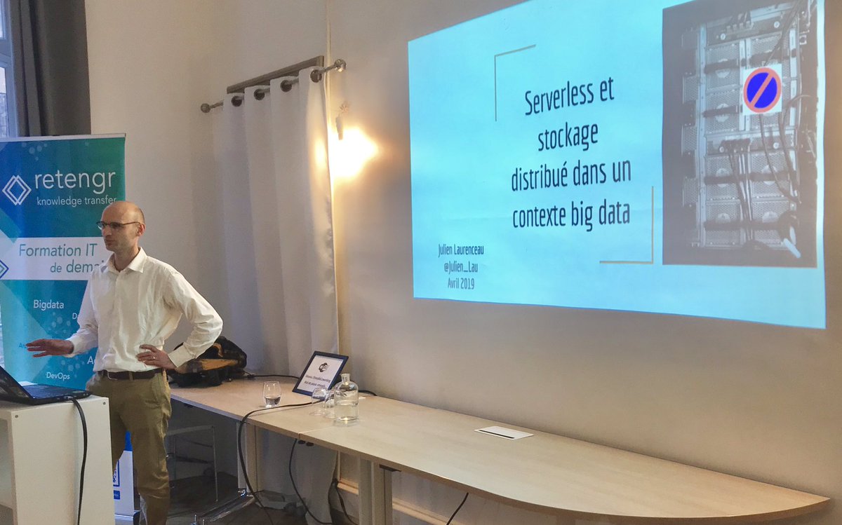 retengrtraining's tweet photo. Une belle réussite pour ce premier #Meetup animé par @Julien_Lau consacré au Serverless et au stockage distribué dans un contexte BigData ! Merci Julien ! https://t.co/Ua5hojQCsa