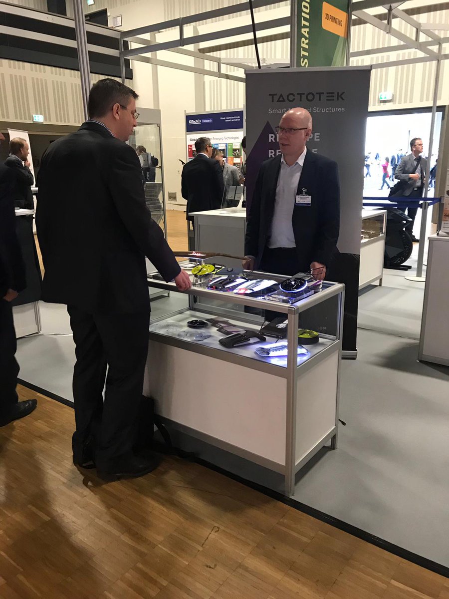 TactoTek's tweet image. IDTechEx Show this week in Berlin, Germany. Come meet us at the Demonstration Street F14! Lots of cool stuff to show at TactoTek booth!
#StructuralElectronics #IMSE @IDTechExShow
