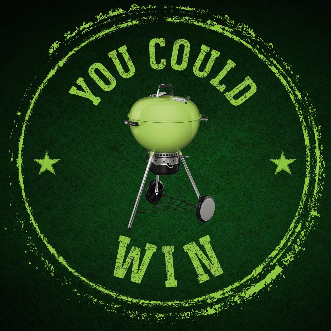 WeberBraai's tweet photo. COMPETITION TIME: If you got your hands on a Spring Green Mastertouch, what is the first thing you’d braai?  Share your mouth watering idea in the comments and you could WIN! 
T&amp;C Apply. https://t.co/T50KgDJL8X