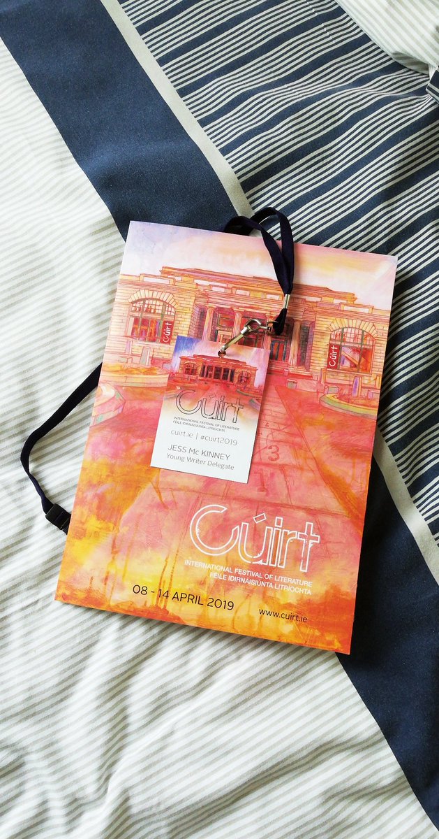 just arrived in galway, super early & v excited #CuirtFestival #YoungWriterDelegates