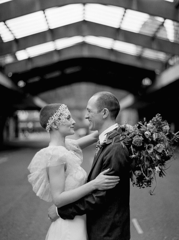 We can create the dreamiest of hair accessories, whatever your hairstyle. In love with these captures of the beautiful Rebekah wearing her bespoke Gypsophila Headdress on her wedding day. Photography by @PeacheyPhoto