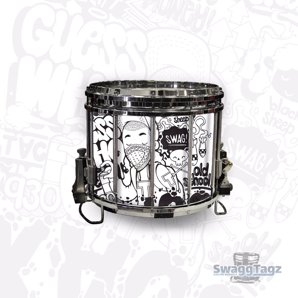 Wrap of the day! #drumwraps #drums #bandsofamerica #drum #drummerlife #drummergirl #snaredrum #quads #bassdrum #winterguard #winterpercussion #drumcorpslife #drummer #drumlife #bandlife #drumline #marchingband #snaredrumfreakz #bandnerd #bandgeek  #music