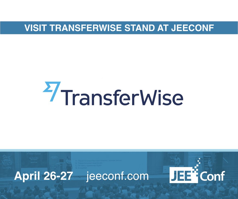 Meet our Diamond partner @TransferWise! We are happy that product companies support our conference. Thank you!
Come and Build the future of finance! TransferWise hire smart people and trust them. Join: transferwise.com/jobs/
