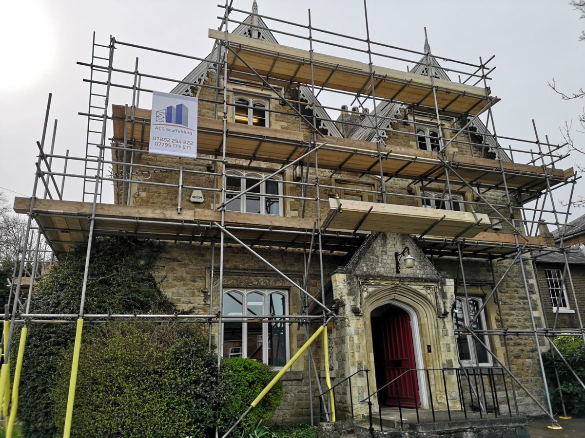 Scaffold in Maidstone done for painting and repairs #ACS
