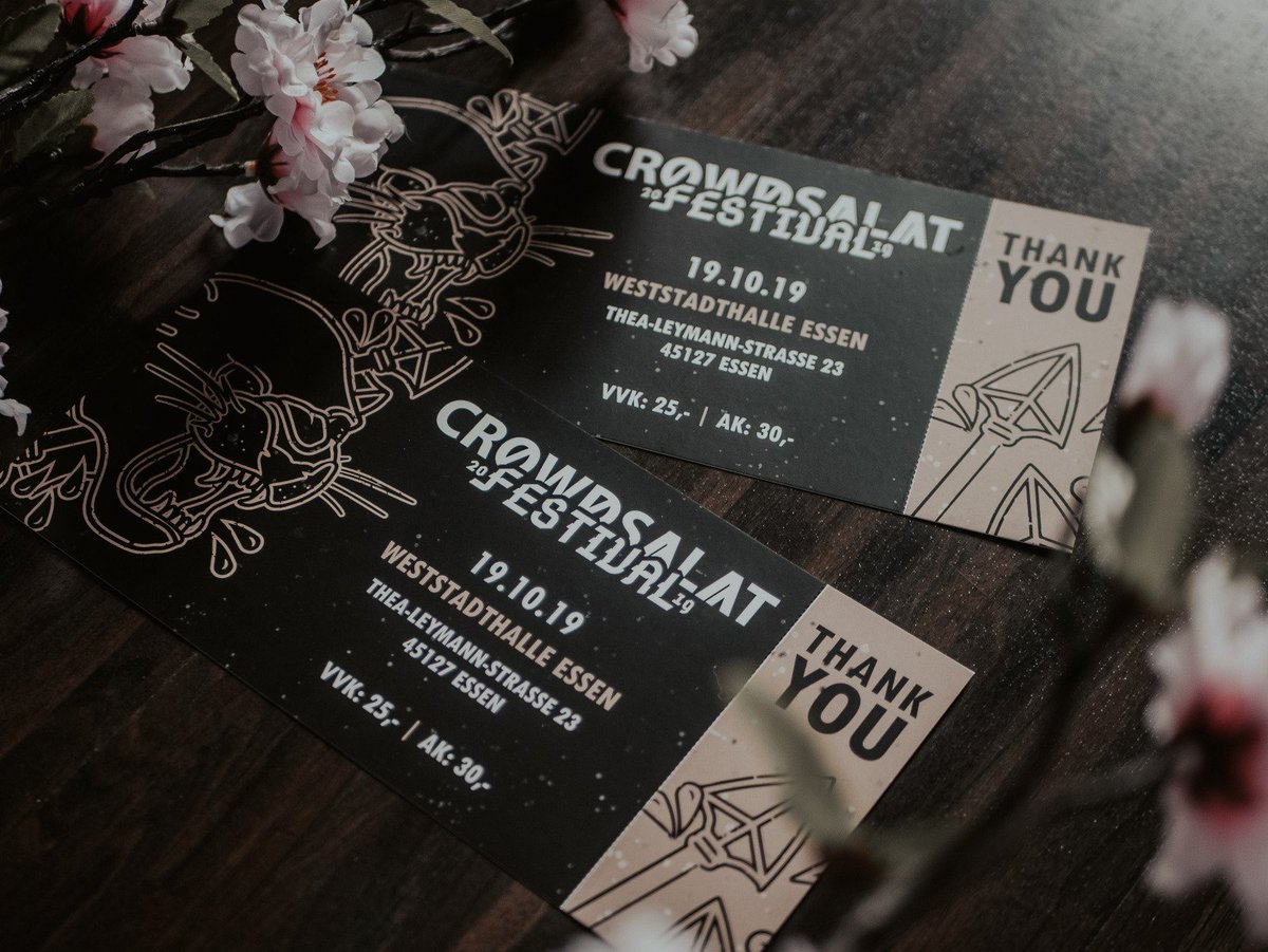 Get your tickets here: crowdsalat-magazin.de

#festival #ticket #impericon #immimence #ourmirage #landmvrks #music #concert #ticket