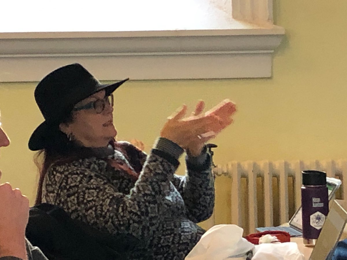 nearform's tweet photo. NearForm's @DivaDanese sharing insights on how agile &amp; InnerSource fit together. One of the top #innersource benefits is great actionable documentation of conversations between contributors &amp; committers. She has orchestrated distributed teams just to promote this. @Commons2019 https://t.co/rXV27YhOmM