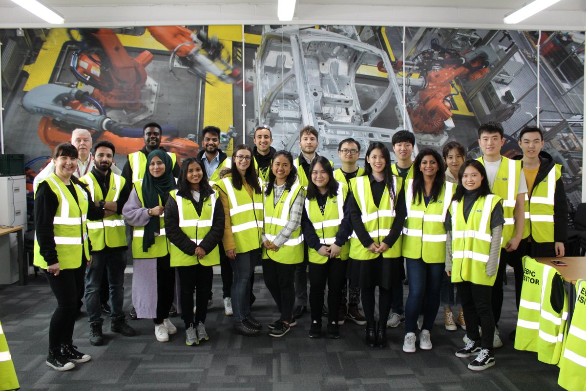 JLR_EBPC's tweet image. Nice visit to @JLRHalewood from Sheffield Business School. A definite benefit to our students who were really engaged &amp;amp; asked lots of questions. Thank you for a really interesting &amp;amp; engaging tour of the Halewood factory. @JLREducation @BMetC @sheffhallamuni