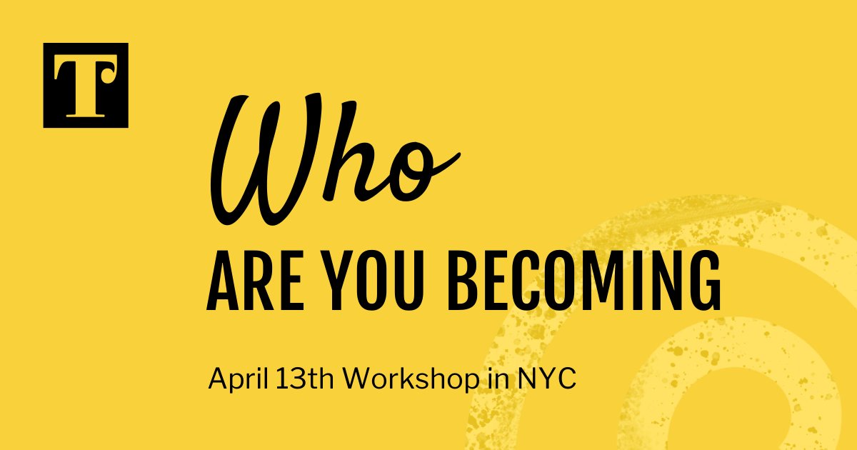 TwistingPlot's tweet photo. Looking for some ‘me time’? Feed your spirit with warm, inspiring and wholehearted women this Saturday, April 13th in NYC at our ‘Who Are You Becoming?’ workshop. None of us have to do this alone.
https://t.co/OgTIw6PyXm
#twistingtheplot #womenover50 #womenempoweringwomen https://t.co/uVnLQ4o8Ar