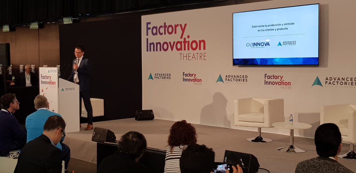 Alfonso Guindulain, director general de Guinaz Electronics, ha participado en el #FactoryInnovationTheatre para hablar sobre la externalización productiva ¡Gracias a todos los asistentes! #AF2019