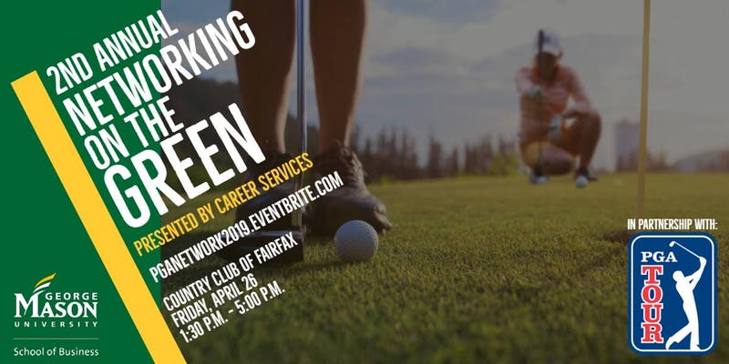 AspireAscend's tweet photo. β³ Join @GeorgeMasonBiz Career Services on 4/26 (1:30- 5pm) @GolfFairfax as #MasonWIB supports students & young alumni in learning to network on the green. No skills required; receive expert instruction to ace networking & #golf basics https://t.co/f4P2Zp6G79 #VAevent https://t.co/OH0pZ6maOD