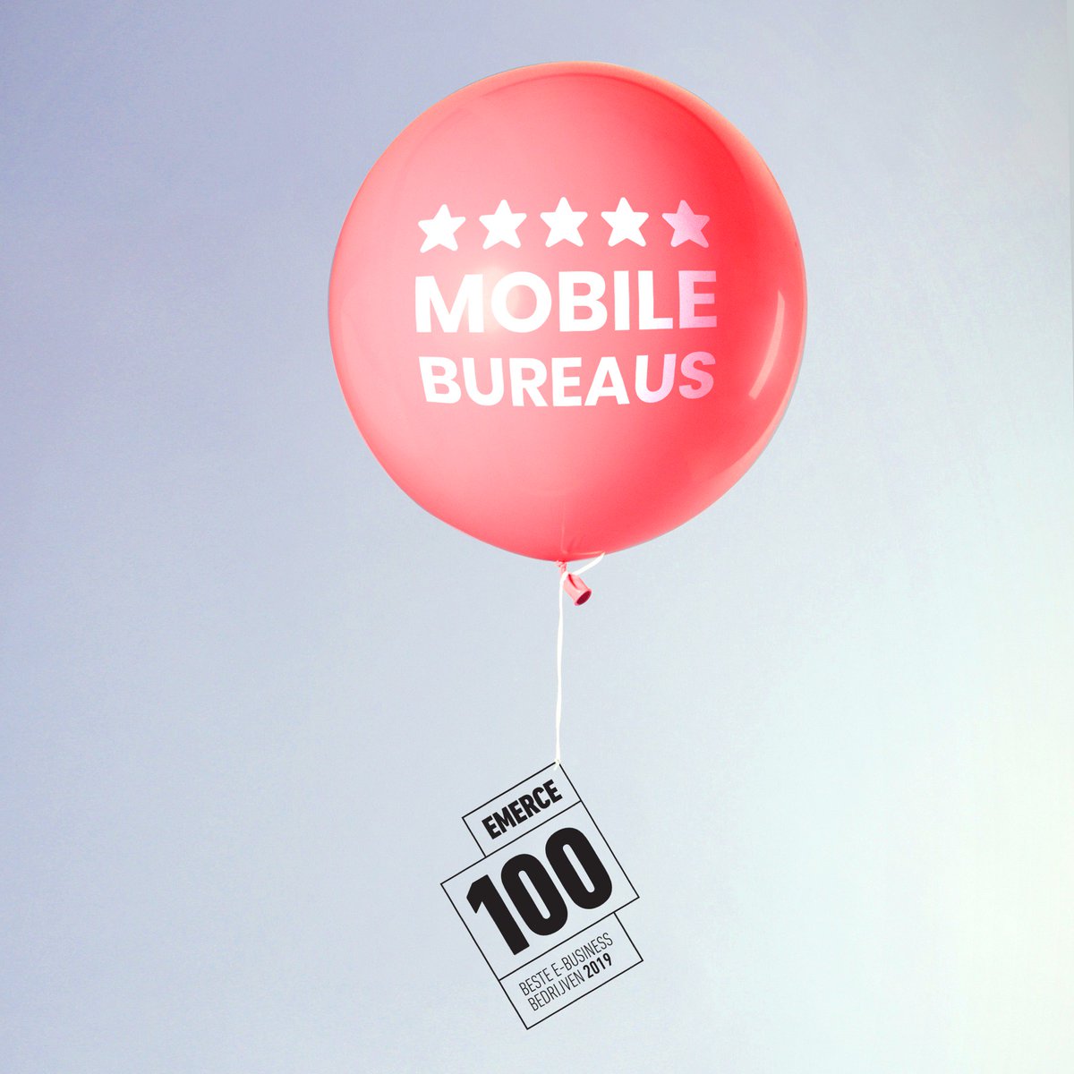 Hooray! With 5 stars in a row, we’re once again ranked one of the best e-business companies in NL. Customers, partners &amp; team - thanks, thanks, thanks! 🥂 #Emerce100