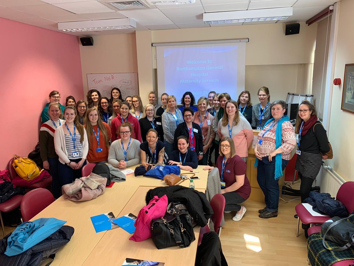 We’ve had a lovely tour around the Northampton General Hospital maternity services, so interesting talking to the international midwives about how maternity care in the UK compares to theirs! #FNAM2019 <a href="/CovUniMidwives/">Midwifery Lecturers</a>