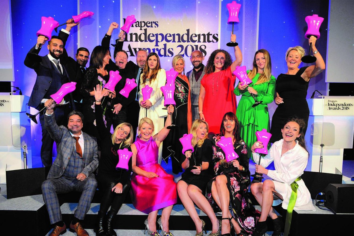 Drapers's tweet image. The Best Customer Experience award was taken home by @RScottCouture at the Drapers Independents Awards 2018 - who will win it at this year&apos;s #DrapersIndies? You can enter here: bit.ly/2rt6RrA