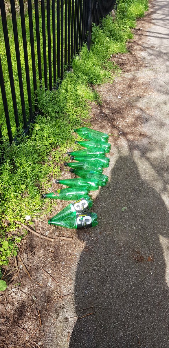 Litterwatch1's tweet photo. #BIGSpringClean #WestBromwich #CartersGreen 🎵🎶10 green bottles hanging round the streets 🎶🎵 29 bags #litter & some fly tipping @SercoESUK @sandwellcouncil @SandwellNhoods https://t.co/9wKvoJR1NT