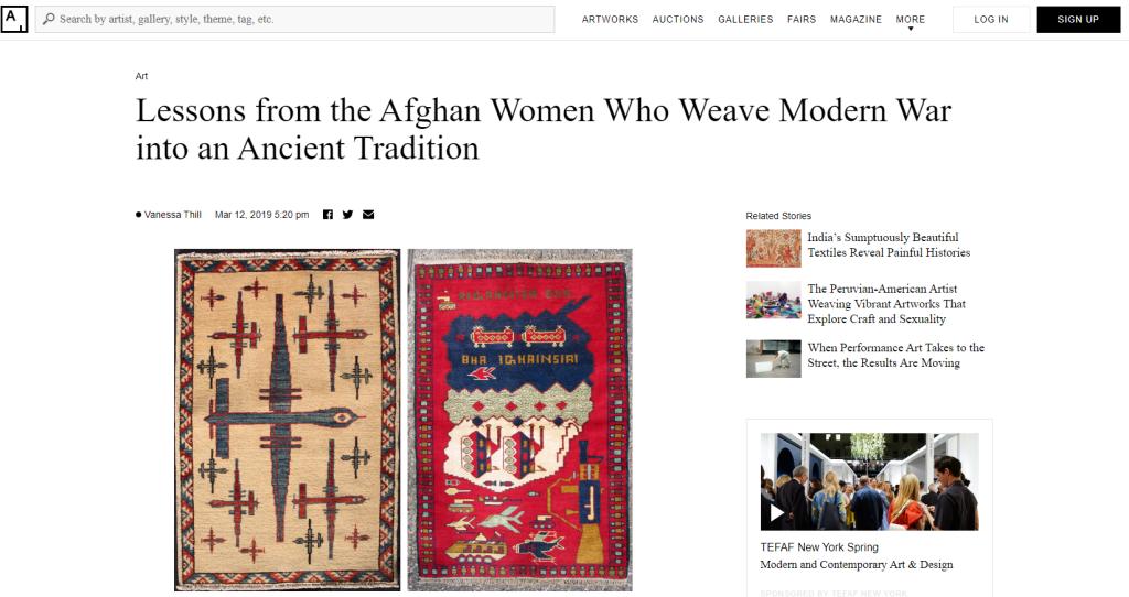 dalia_sendra's tweet photo. Women War Rugs from Afghanistan, an article by #VanessaThill for #Artsy  https://t.co/1aenTECTcd https://t.co/2PLps5uZjJ