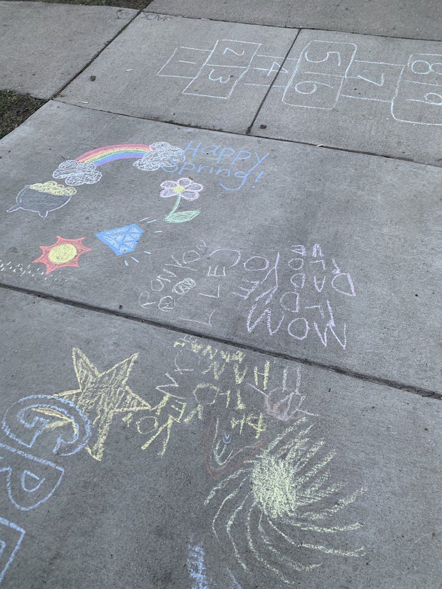 askteacherzcom's tweet image. Happy Spring — sidewalk art from my morning jog. Set great tone for my day. #CollabEd