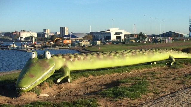 VisitCardiff's tweet image. .@VisitCardiffBay this #Easter half term and see iconic city landmarks like the @NorwegianChurch, @theCentre, Y Senedd as well as the #Cardiff Bay Wetlands Reserve, and you might even spot an Enormous Crocodile! #VisitCardiff bit.ly/2CX2g5u