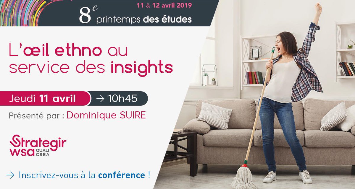 L’œil ethno au service des #insights, présenté par Dominique Suire <a href="/Strategir1/">STRATEGIR</a> C'est demain jeudi 11 avril 10h45 au <a href="/PrintempsEtudes/">Le Printemps des Etudes</a> #printempsetudes
strategir.com/news/loeil-eth…