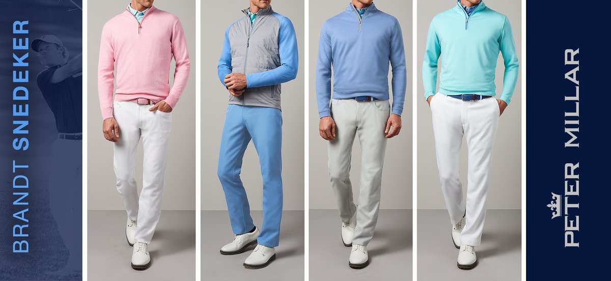 BrandtSnedeker's tweet photo. Anyone else wearing @petermillar at @TheMasters this week!? Check out my threads for the tournament week ahead!!! #TeamPM #CrownStyle https://t.co/DIInMdlsbx