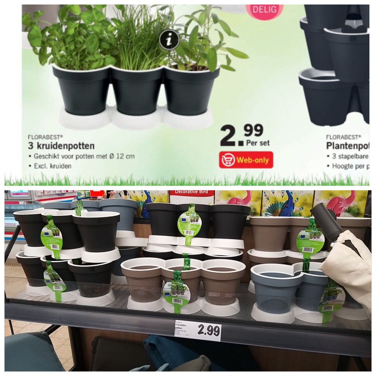 Brenda108acjp's tweet image. Toch jammer @LidlNederland koop ik de #webonly potten online met #verzendkosten. Liggen ze nu gewoon in de #winkel!! Had ik nog een extra set van de verzendkosten kunnen kopen. #teleurgesteld