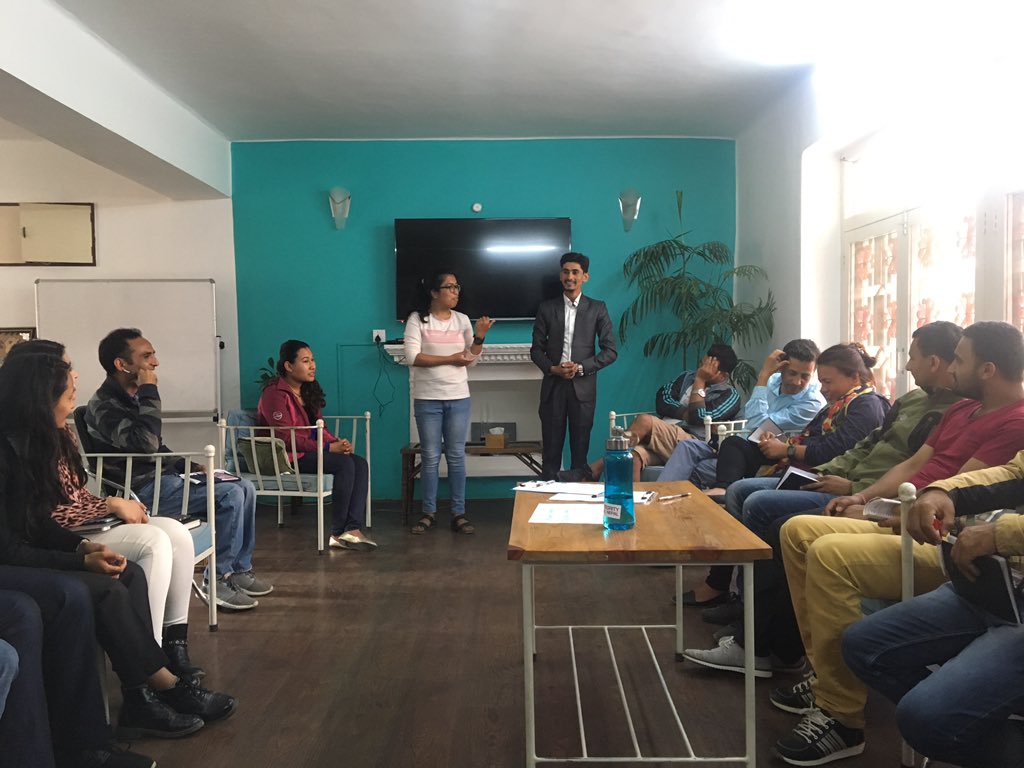 asu_ashmita's tweet photo. @Citizendesks CFA training on grassroot activism! Happening now at #OpenGovHub #Nepal @AccountLab @yinayan @sayveeka @ChandSurace #migration #cfa #citizenhelpdesk https://t.co/n6Iumiu0oS