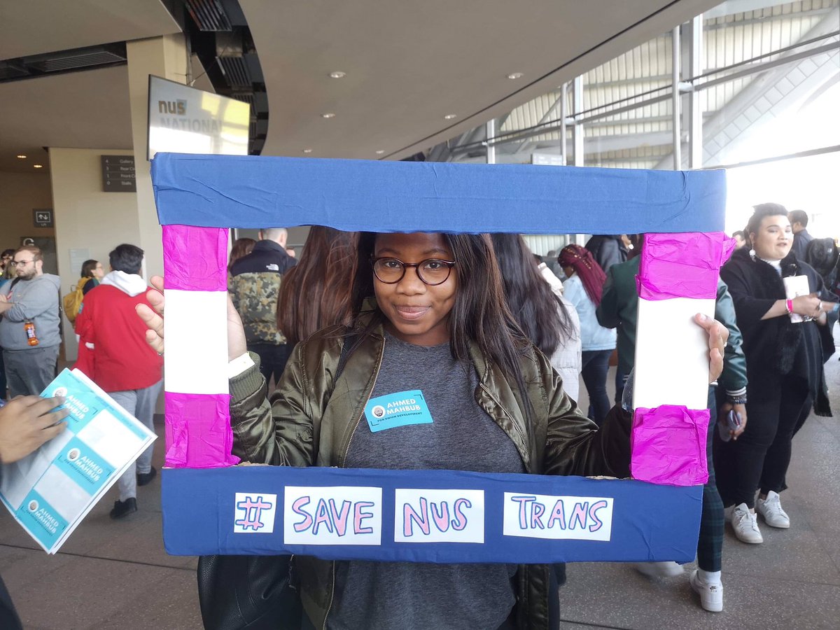 saveNUStrans's tweet image. Remember to vote for amendments 12 and 14 to save liberation inc the trans campaign! 🥰 #SaveNUStrans #NUSConference #NUSNC19