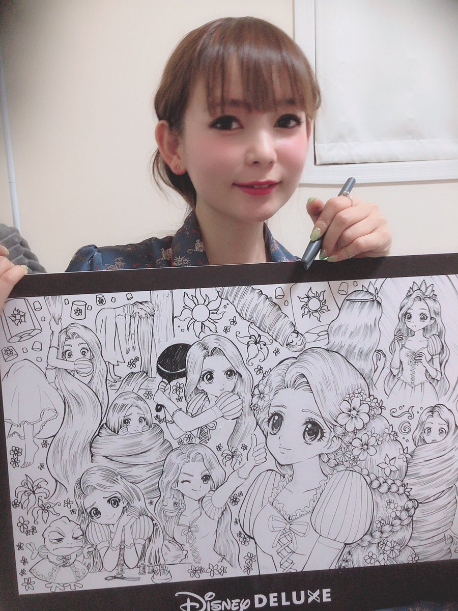 しぶとい中川翔子 できたーラプンツェルのイラストボード 久しぶりに手描きで描いたら 楽しかった ラプンツェルが夢が叶うランタンのシーン フライパンかまえるシーン ぐるぐる巻きになるとき 初めて塔の外に出るとき 落ち込んでるとき ああ