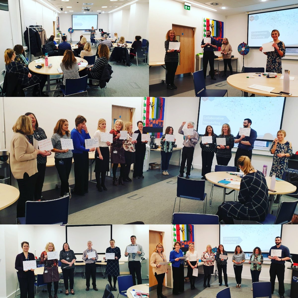 AUA_LJMU's tweet photo. #CollborativeStorytelling is brilliant! Fantastic #EmbracingChange LJMU @The_AUA Network Forum yesterday. @LJMUstaff left feeling motivated, engergised, & with some great ideas to enhance how they work with colleagues on challenges & projects #WorkingSession214 #AUA2019 #FunCPD https://t.co/gDuZZOCR7D
